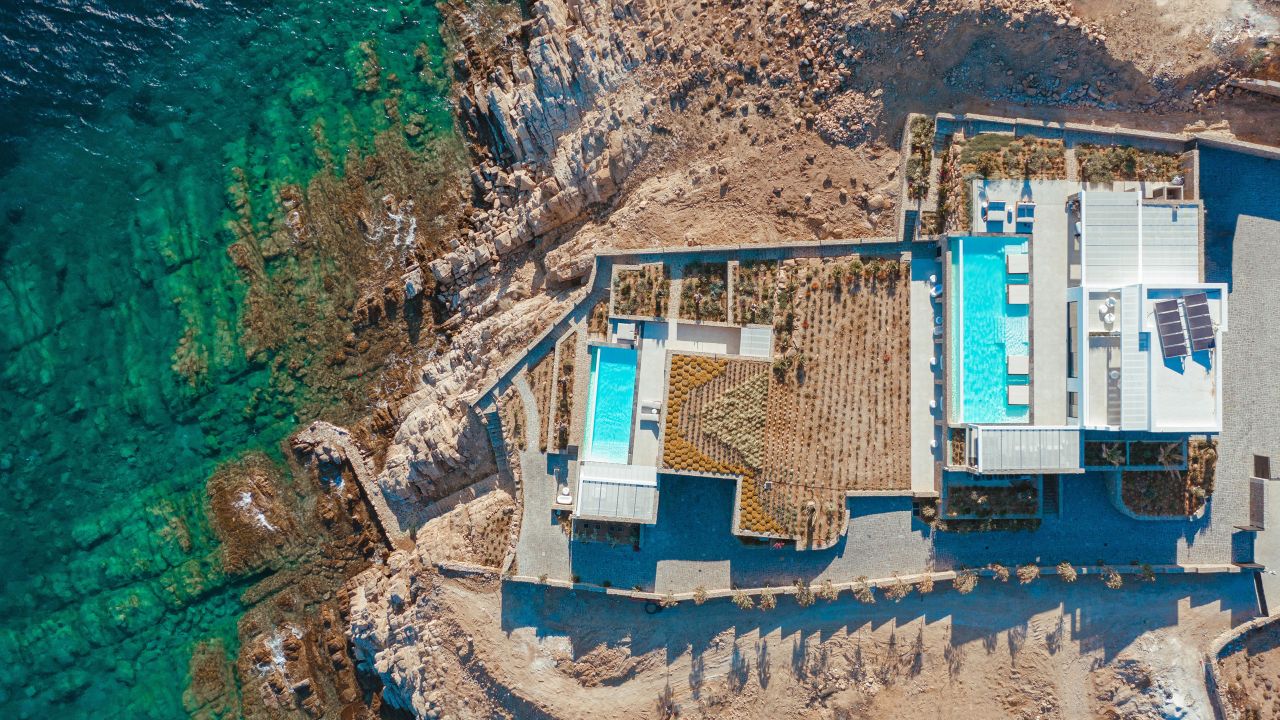 Poseidon Little Sea Villa Luxus Ferienvilla Mykonos Am Meer Mieten Lage