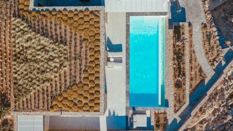 Poseidon Little Sea Villa Luxus Ferienvilla Mykonos Am Meer Mieten Von Oben