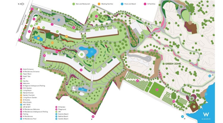 Resort Map W Algarve