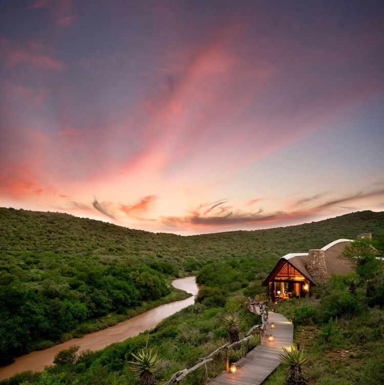South Africa Kwandwe Private Game Reserve Great Fish River Lodge 15. Kwandwe Great Fish River Lodge Exterior