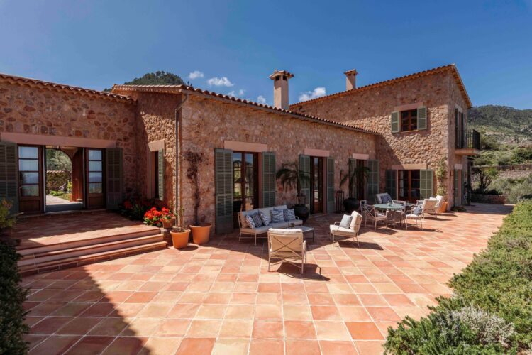 Sa Terra Rotja Luxus Finca Mallorca Mieten Terrasse