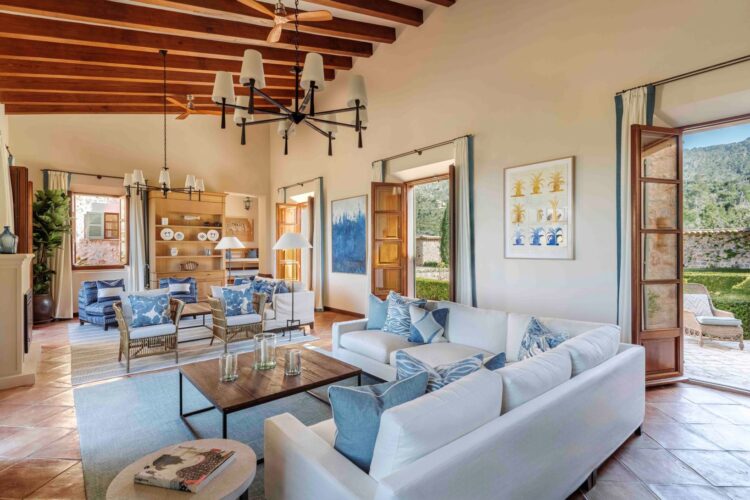 Sa Terra Rotja Luxus Finca Mallorca Mieten Wohnbereich