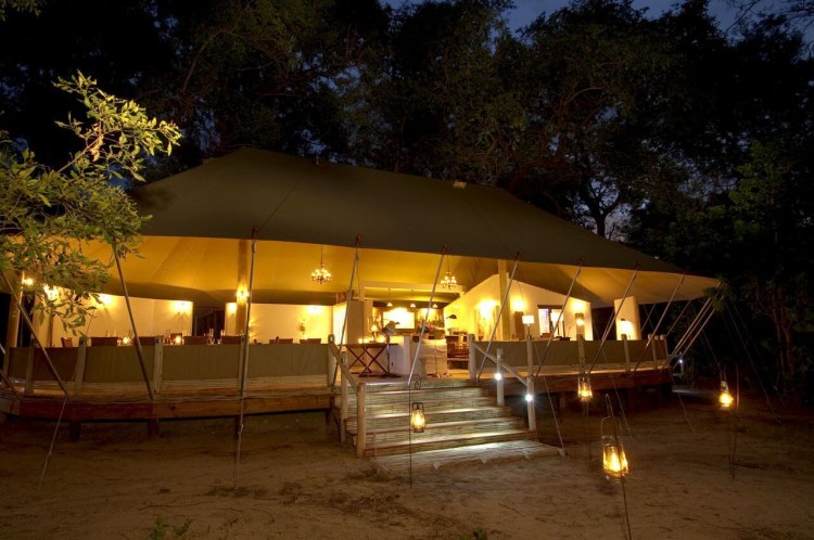 Africa; Botswana; Okavango Delta; Sanctuary Stanley's Camp; Main Tent At Night