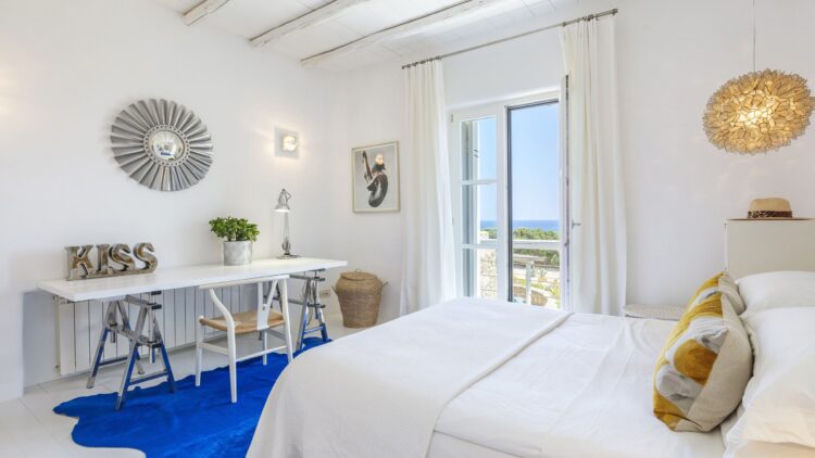 Schlafensummer House Mykonos Luxus Ferienhaus Mit Pool Mieten Schlafzimmer