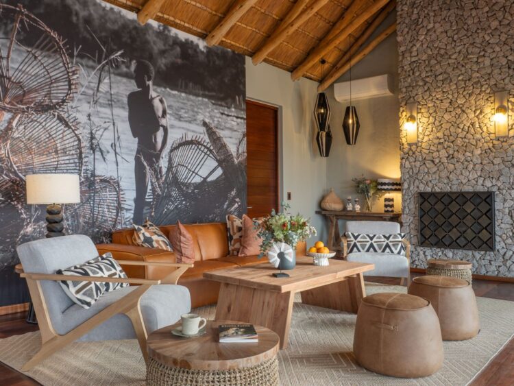 Scops Rest Bush Villa Luxus Lodge Südafrika Mieten Wohnzimmer