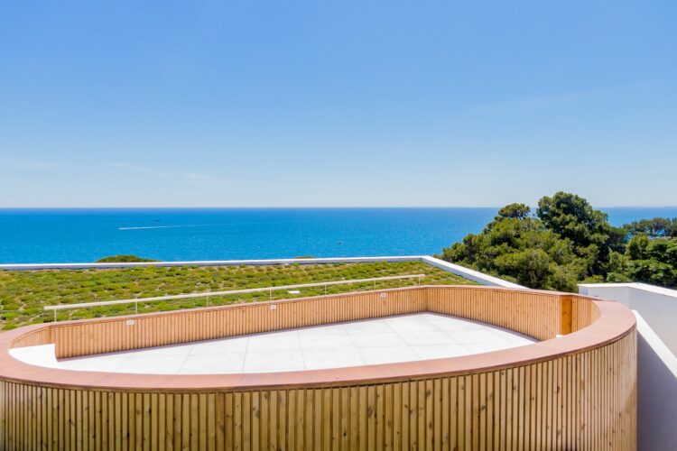 Sea Light Villa One Luxus Ferienhaus Algarve Portugal Dachterrasse Mit Meerblick