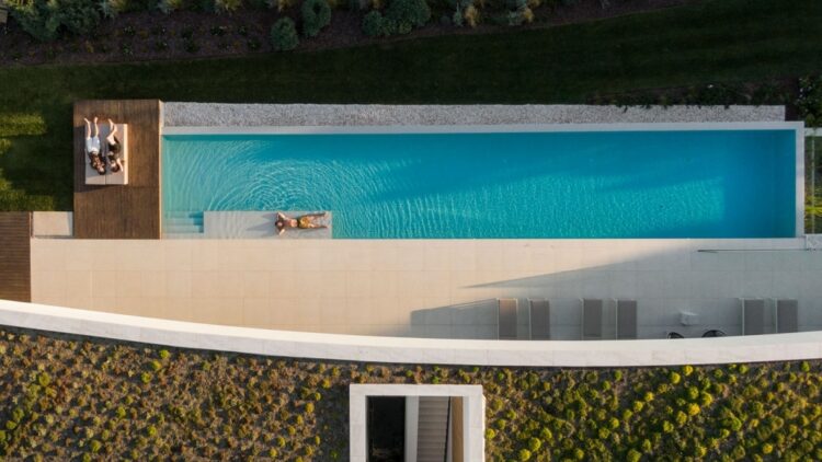Sea Light Villa One Luxus Ferienhaus Algarve Portugal Pool Von Oben