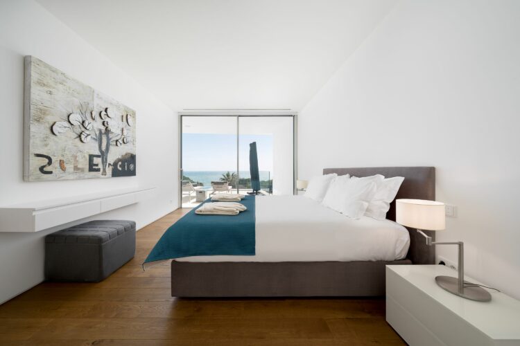 Sea Light Villa One Luxus Villa Algarve Portugal Modernes Schlafzimmer