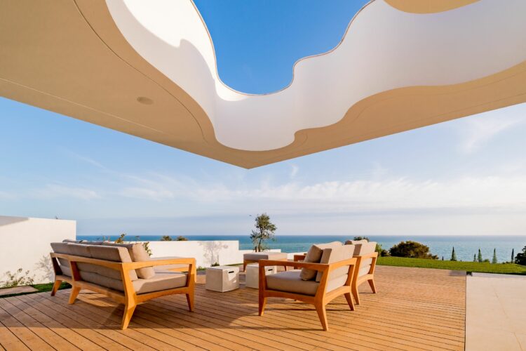 Sea Light Villa One Traumhaftes Ferienhaus Algarve Portugal Outdoor Lounge Mit Meerblick