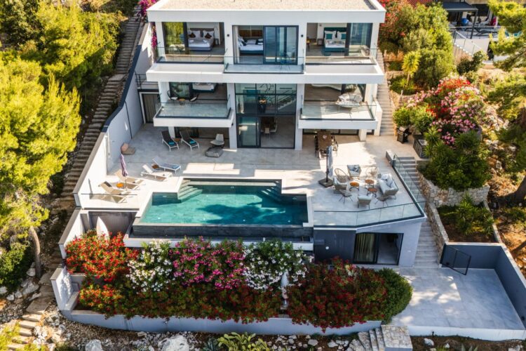 Sea Villa Korcula Luxus Ferienhaus Kroatien Mieten Außenansicht
