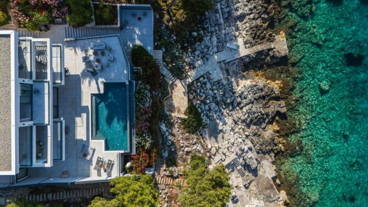 Sea Villa Korcula Luxus Ferienhaus Kroatien Mieten Drohne