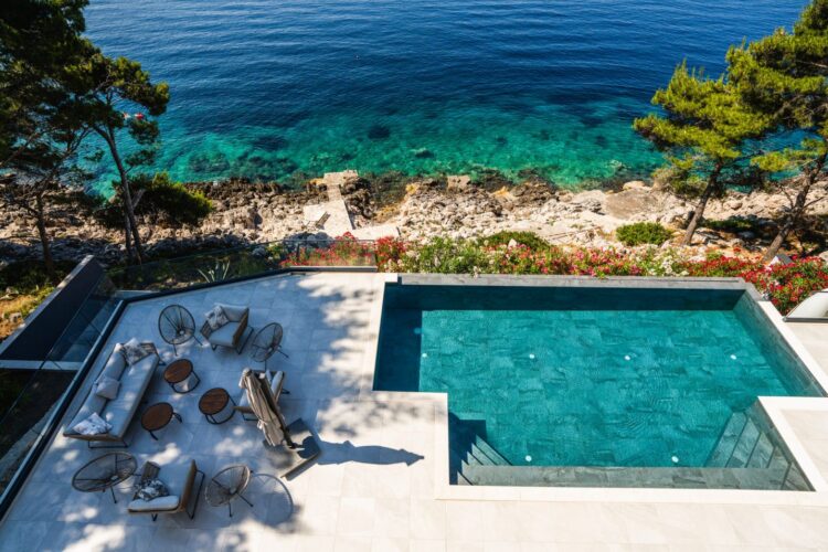 Sea Villa Korcula Luxus Ferienhaus Kroatien Mieten Sonnenterrasse