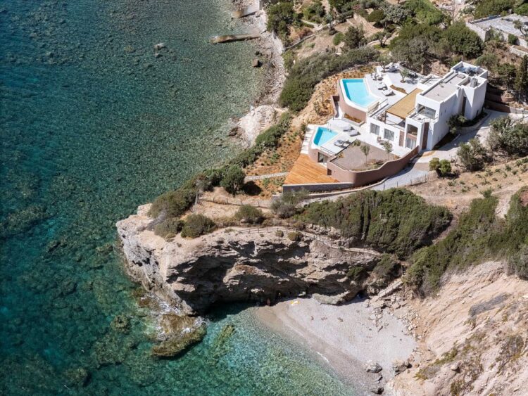 Seafront Dream Luxus Ferienvilla Kreta Am Meer Mieten Lage