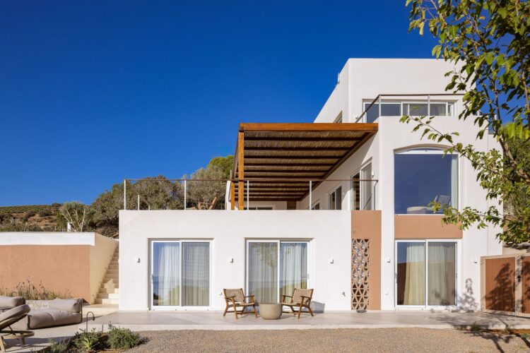Seafront Dream Villa Luxus Ferienhaus Kreta Mieten Außenansicht