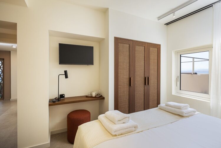 Seafront Dream Villa Luxus Ferienhaus Kreta Mieten Bett