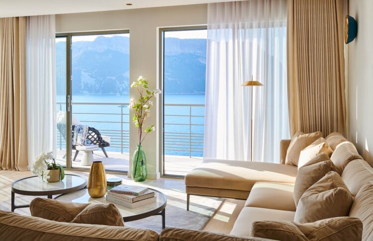 Seafront Villa Cassis Luxus Ferienhaus Wohnzimmer