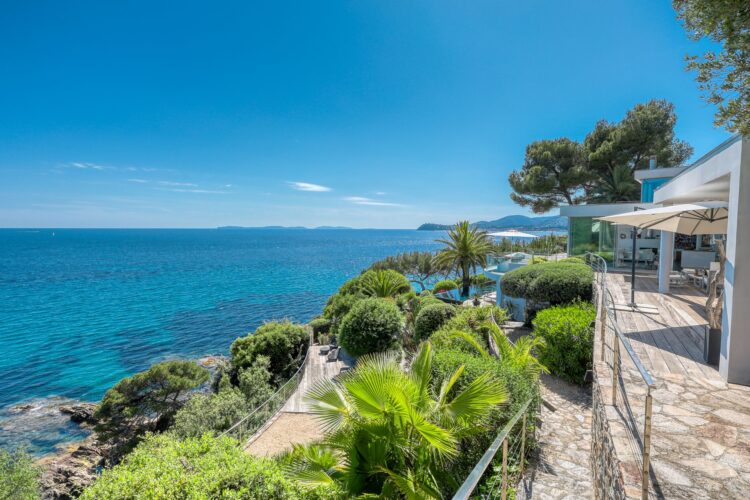 Seafront Villa Elodie Luxus Ferienhaus Cote D Azur Mieten Garten