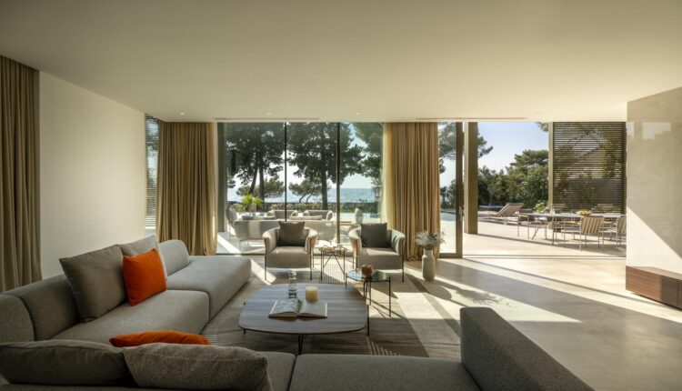 Seafront Villa Tijelo Luxus Fderienhaus Istrien Kroatien Mieten Wohnzimmer