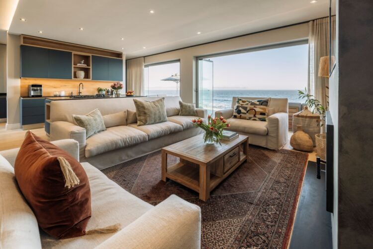 Seascape Villa Luxus Ferienhaus Kapstadt Mieten Wohnzimmer