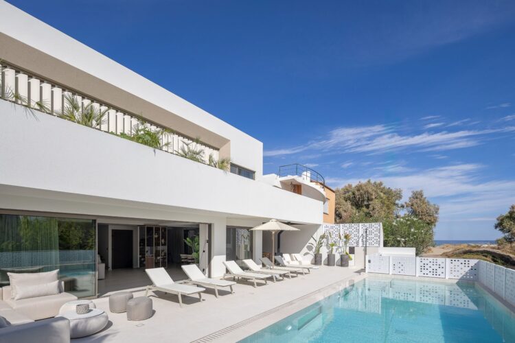 Seaside Villa Missiria Luxus Ferienhaus Kreta Mieten Beachlage