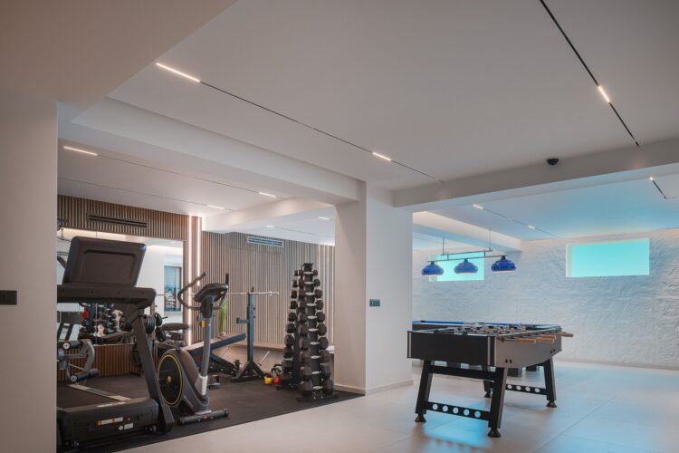 Seaside Villa Missiria Luxus Ferienhaus Kreta Mieten Gym
