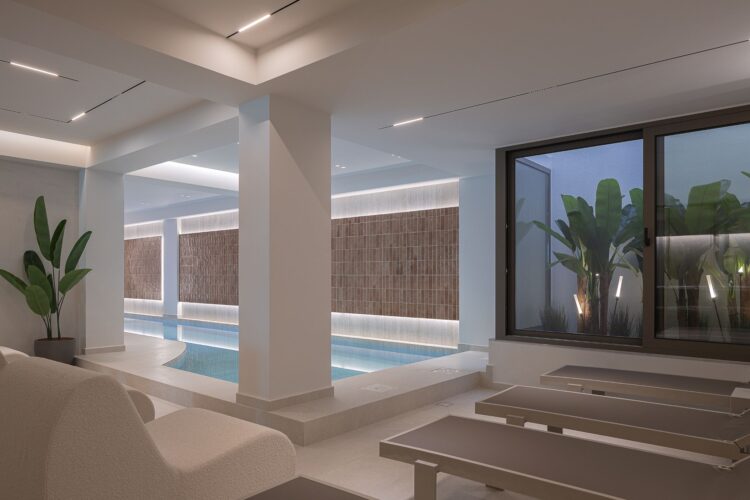 Seaside Villa Missiria Luxus Ferienhaus Kreta Mieten Indoorpool