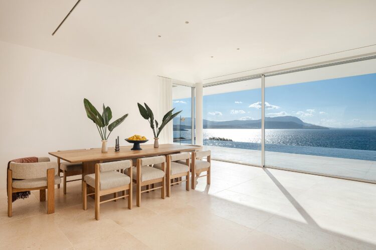 Silent Sea Villa Luxus Ferienhaus Kreta Am Meer Mieten Esszimmer