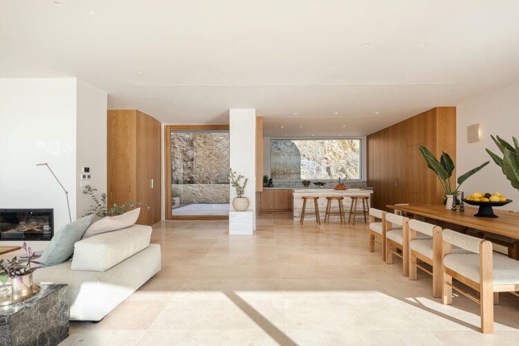 Silent Sea Villa Luxus Ferienhaus Kreta Am Meer Mieten Living