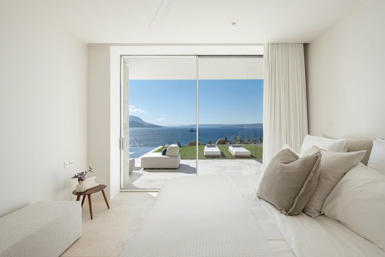 Silent Sea Villa Luxus Ferienhaus Kreta Am Meer Mieten Schlafzimmer