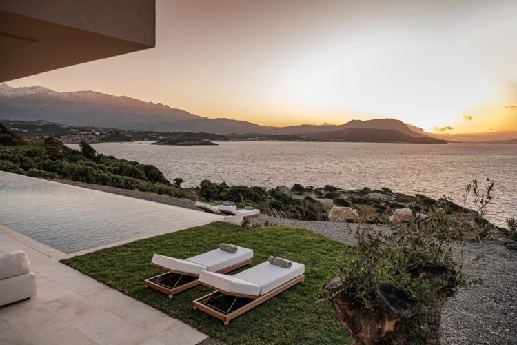Silent Sea Villa Luxus Ferienhaus Kreta Am Meer Mieten Sunset