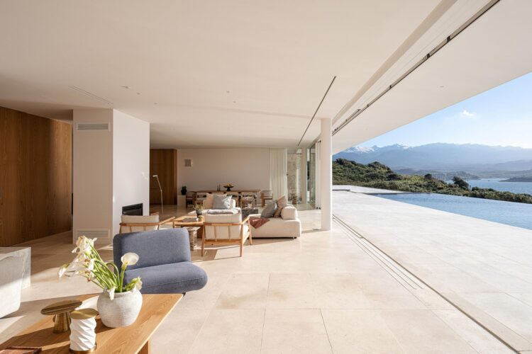 Silent Sea Villa Luxus Ferienhaus Kreta Am Meer Mieten Offener Wohnbereich