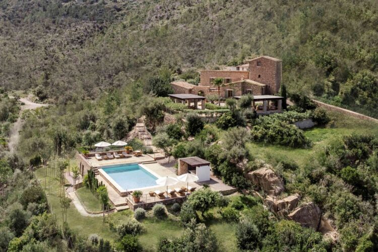 Son Balagueret Aerial Luxus Finca Mallorca Mieten Anwesen