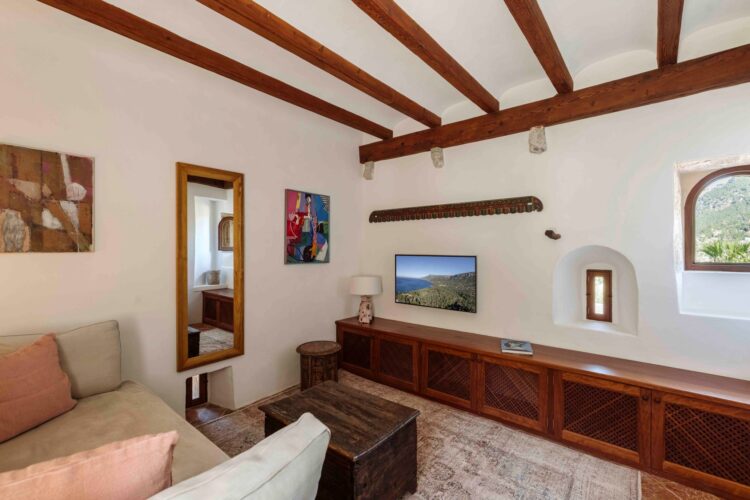 Son Balagueret Aerial Luxus Finca Mallorca Mieten Lounge