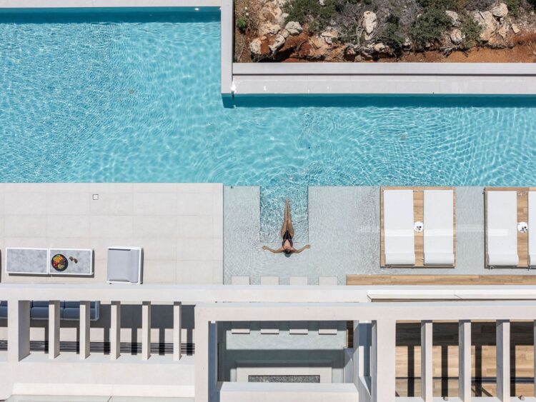 Sophisticated Escape Luxus Ferienhaus Kreta Mieten Drohne