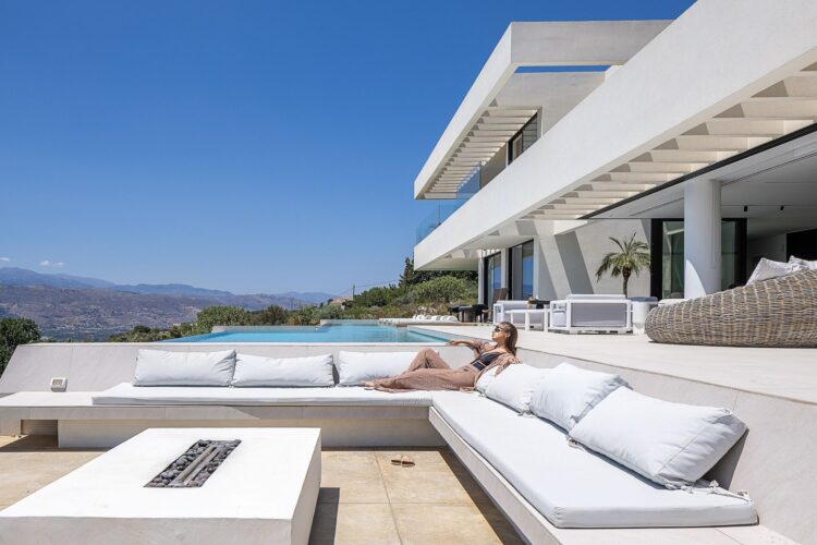 Sophisticated Escape Luxus Ferienhaus Kreta Mieten Lounge