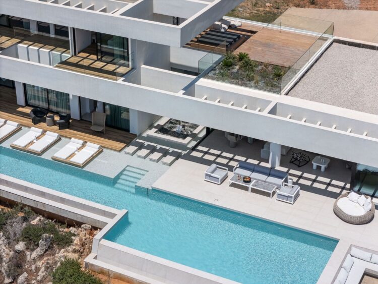 Sophisticated Escape Luxus Ferienhaus Kreta Mieten Poolterrasse