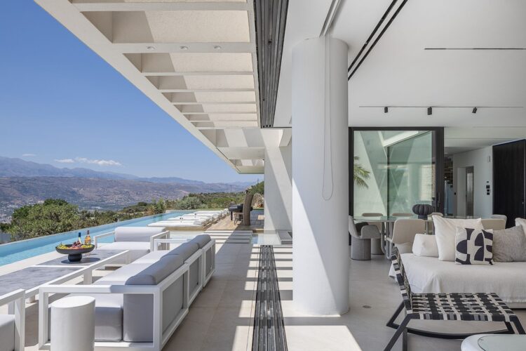 Sophisticated Escape Luxus Ferienhaus Kreta Mieten Wohnbereich