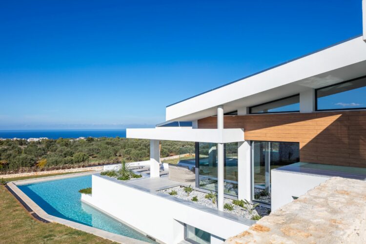 Sublime Escape Villa Traumhaftes Ferienhaus Kreta Griechenland Großer Pool