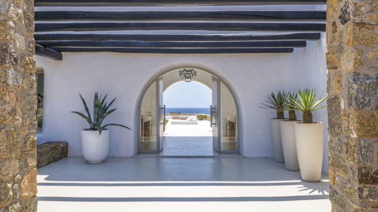 Summer House Mykonos Luxuriöses Ferienhaus Mit Pool Eingang