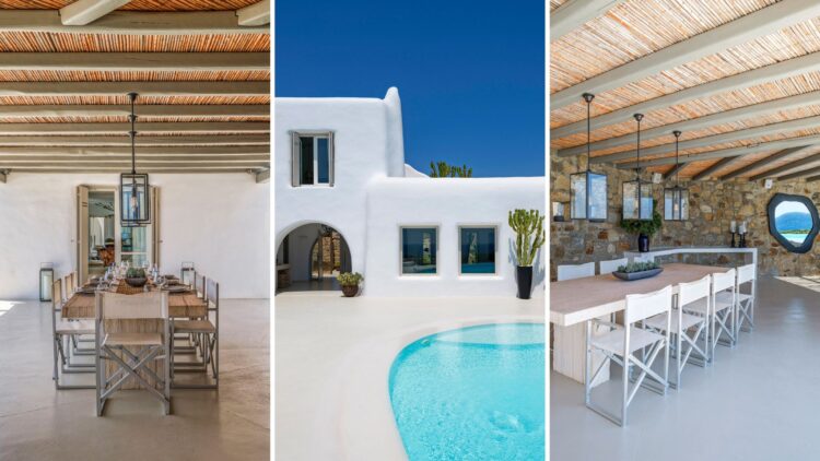Summer House Mykonos Luxuriöses Ferienhaus Mit Pool Essen