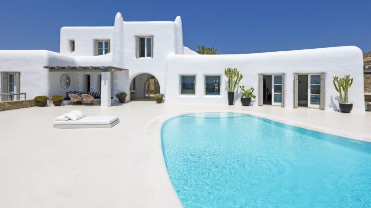 Summer House Mykonos Luxus Ferienvilla Mit Pool Mieten Poolterrasse