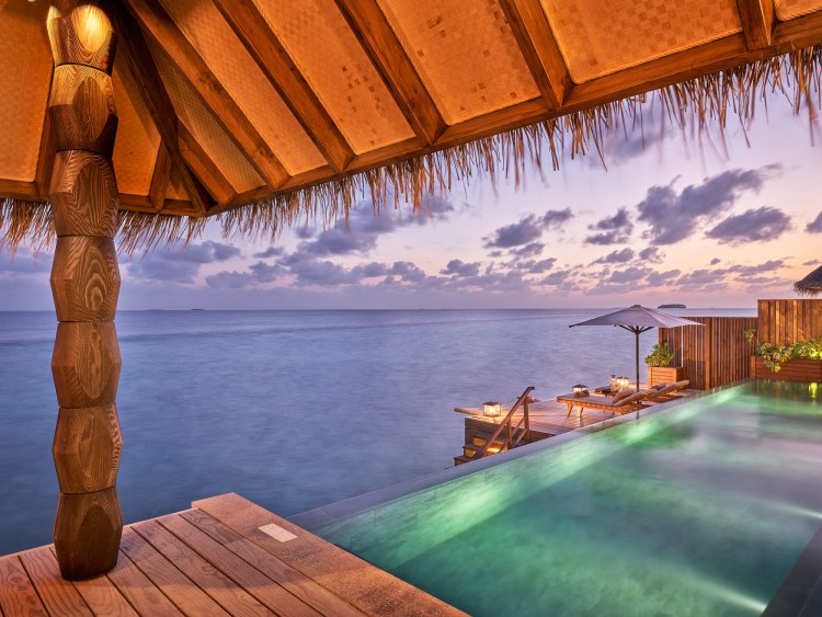 Sunset Luxury Water Villa With Pool Outdoor
