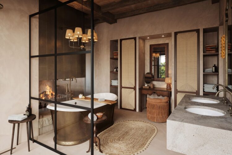 Suyian Homestead Luxus Safari Villa Kenia Mieten Badewanne