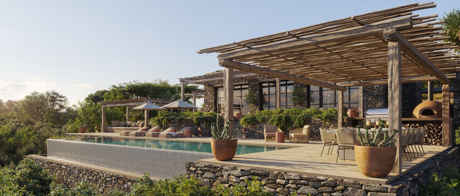 Suyian Homestead Luxus Safari Villa Kenia Mieten Poolbereich