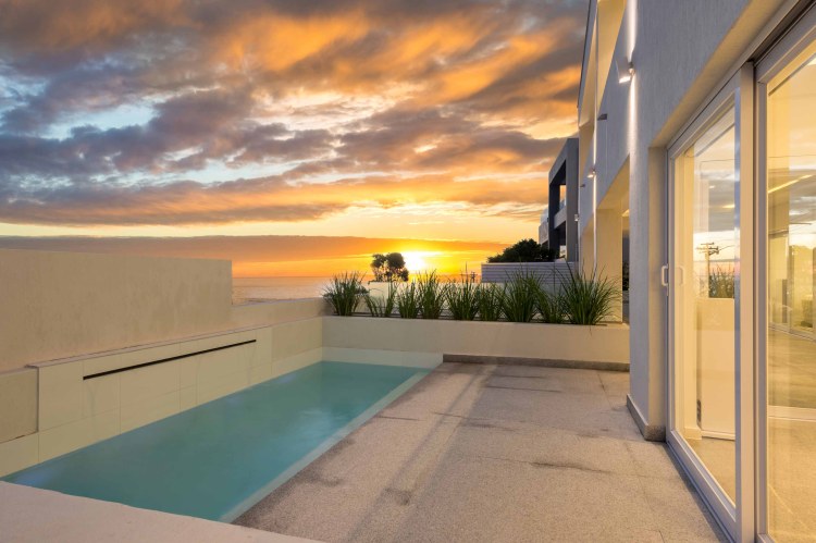 Swimming Pool With Sunset Views