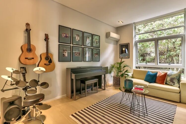Table Bay Villa Luxus Ferienhaus Kapstadt Mieten Musikzimmer