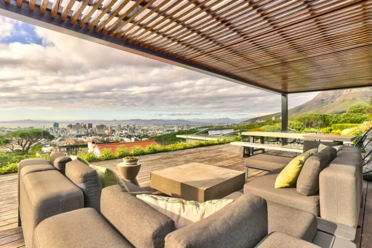 Table Bay Villa Luxus Ferienhaus Kapstadt Mieten Outdoor Lounge