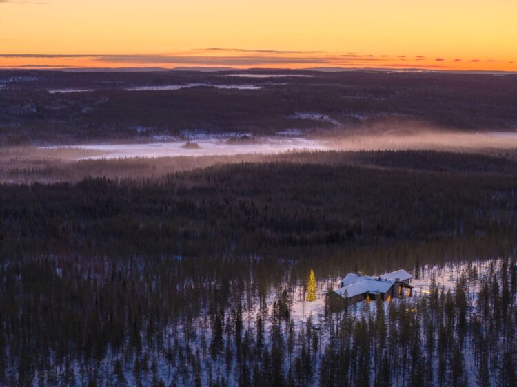 Taivas Lodge Luxus Lodge Lappland Mieten Ausblick