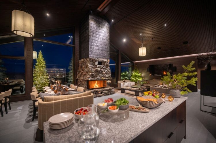 Taivas Lodge Luxus Lodge Lappland Mieten Essen