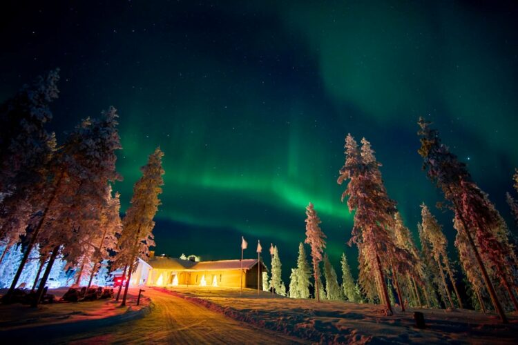 Taivas Lodge Luxus Lodge Lappland Mieten Nordlicht